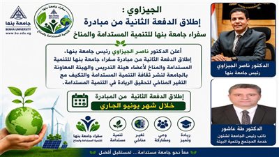 إطلاق الدفعة الثانية من مبادرة سفراء جامعة بنها للتنمية المستدامة والمناخ