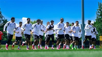 تقسيمة وتسديد على المرمى، منتخب مصر يواصل تدريباته استعدادا لمباراة بلجيكا (صور)