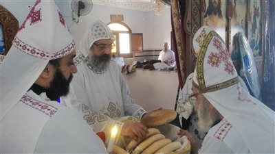 الأنبا أكسيوس يترأس قداس عيد نياحة الأنبا أبرآم في إيبارشية المنصورة