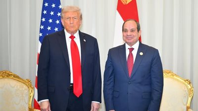  السيسي يشكر ترامب على المساعدة في حل أزمة سد النهضة