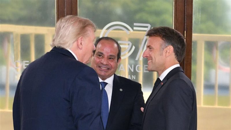 السيسي وترامب وماكرون