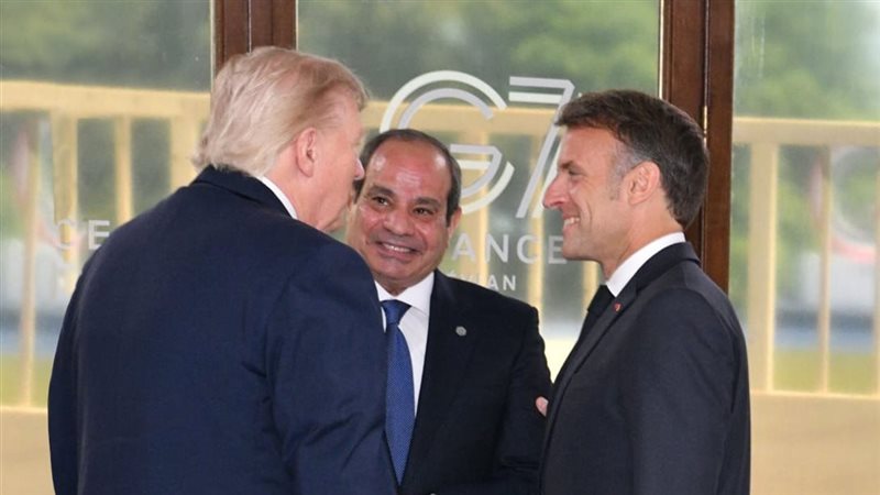 السيسي وترامب وماكرون