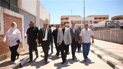 محافظ دمياط يتابع التشغيل التجريبي لتوسعات محطة معالجة المحمدية
