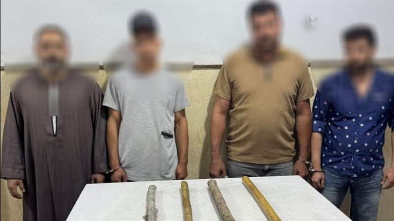 مشاجرة بالعصي بسبب