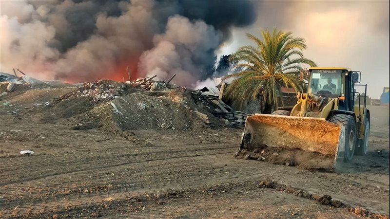 حريق بمصنع الخانكة،