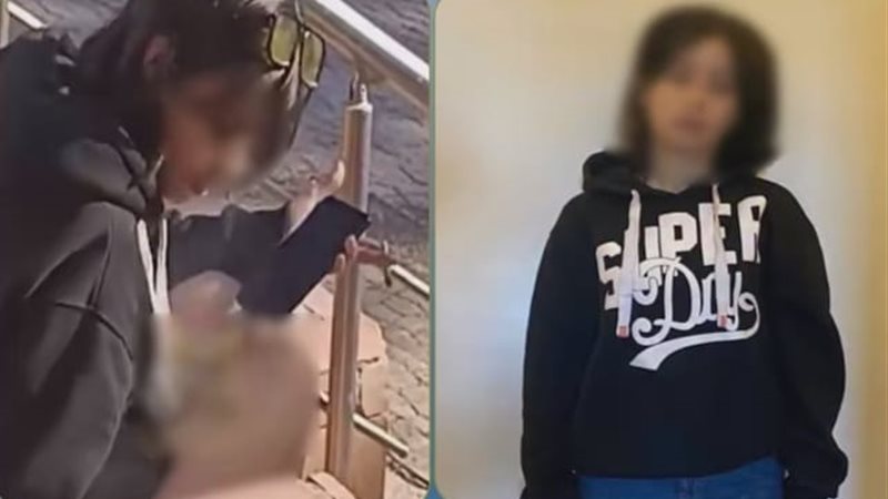 ضبط فتاة أجنبية ظهرت