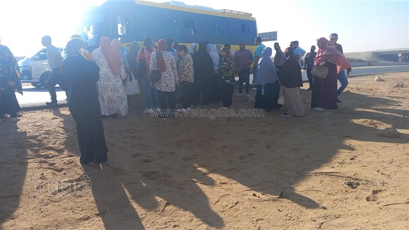 تعطل أتوبيس يقل مراقبي