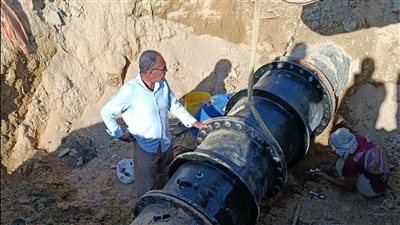 رئيس مياه القناة: الانتهاء من إصلاح خط الطرد الرئيسي بمحطة أبوعارف الجديدة