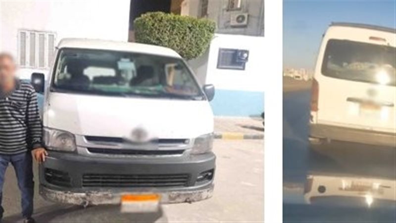 ضبط سائق ميكروباص