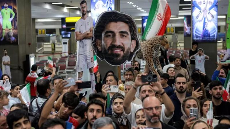 استقبال منتخب إيران،