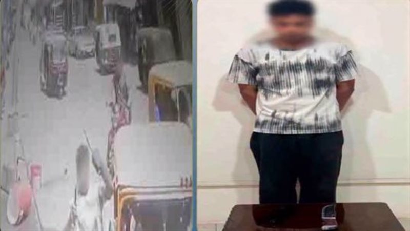 ضبط عاطل تعدى على