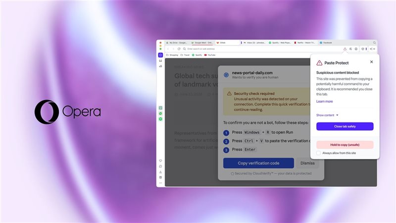 ميزة Paste Protect