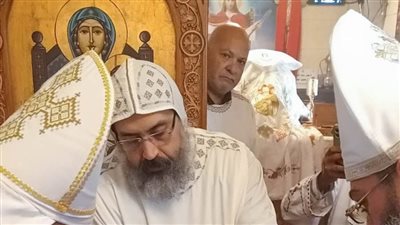 الأنبا أكسيوس يطيب رفات القديس الأنبا موسى في إيبارشية المنصورة