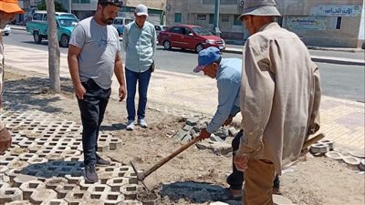 جهود مكثفة لتطوير ممشى كورنيش النيل بدمياط