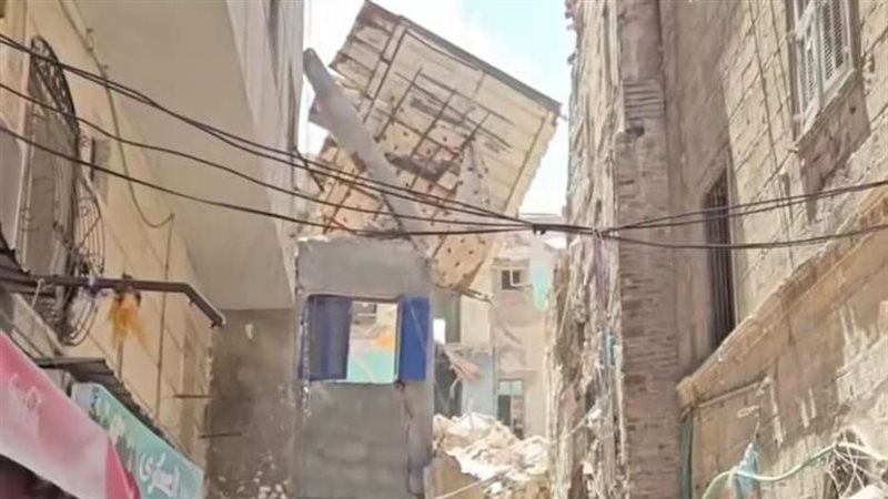 انهيار عقار بالإسكندرية،