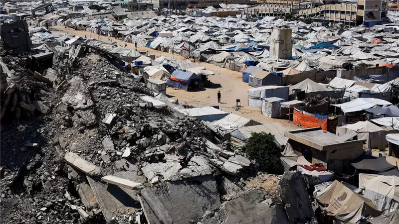 خيام النازحين الفلسطينيين