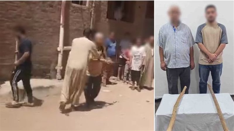 ضبط شخصًا ونجله بعد