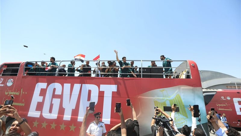 استقبال منتخب مصر