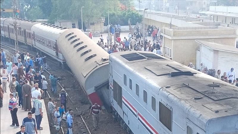 خروج عربة قطار كفر