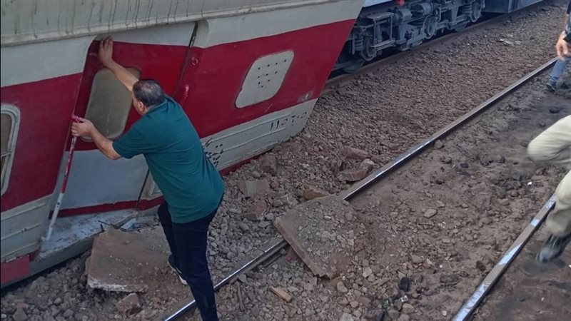 خروج عربة قطار عن