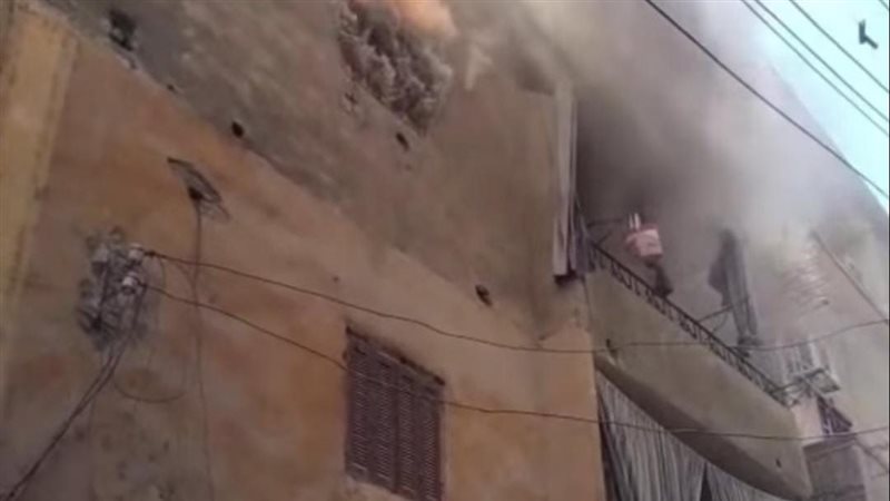 حريق بشبين القناطر