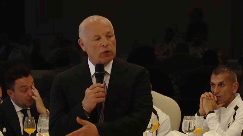 هاني أبو ريدة للرئيس السيسي: تأهلنا للمونديال مرتين في عهدكم، وهذا إنجاز كبير