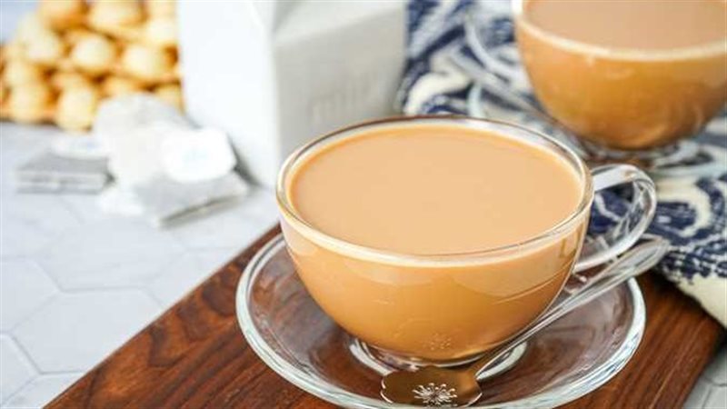 الشاى باللبن 