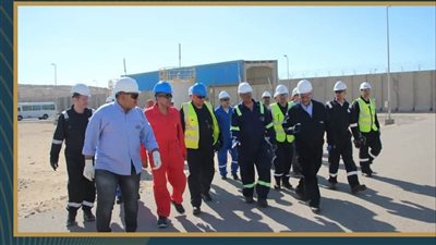 الرئيس التنفيذى لهيئة البترول يتفقد مستودعات الوقود برأس غارب ورأس شقير