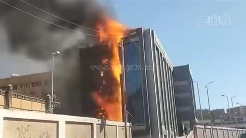 حريق بمستشفى الجامعى