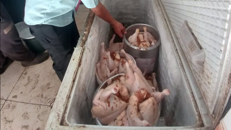 ضبط نصف طن لحوم فاسدة