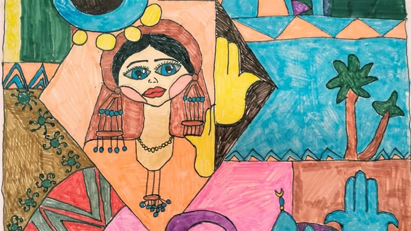ختام ورش الفن الشعبي،