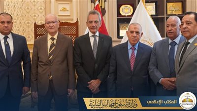 تفاصيل لقاء وزير المجالس النيابية مع رئيسي محكمة النقض ومجلس القضاء الأعلى 