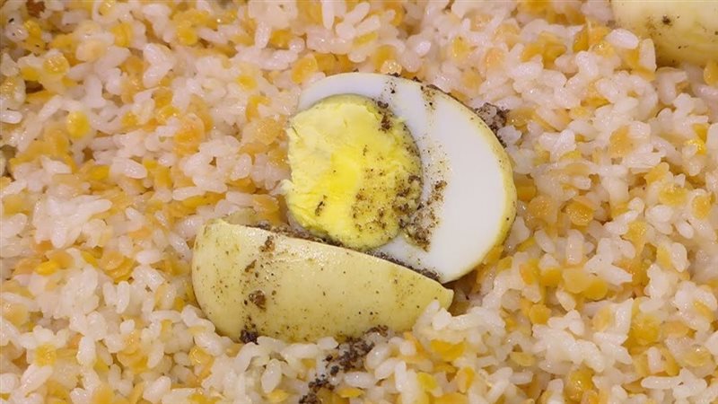 الأرز بالعدس الأصفر