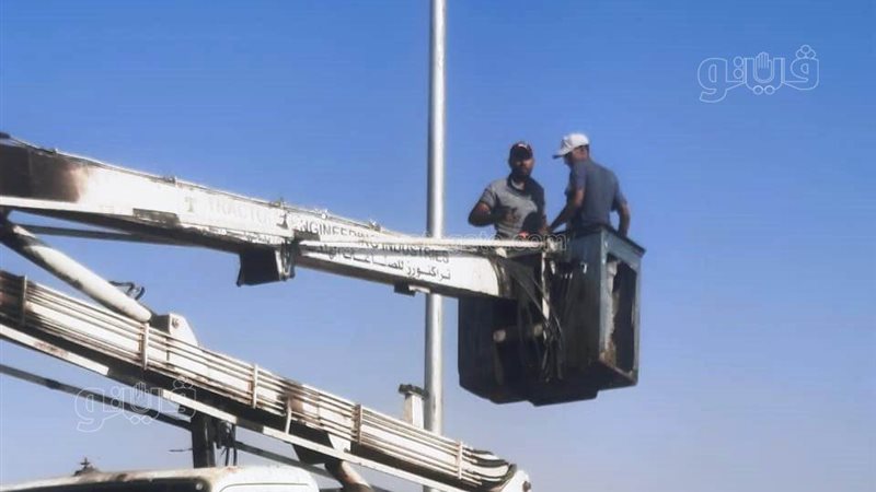 تركيب اعمدة انارة