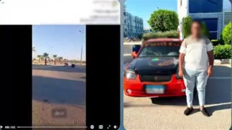 ضبط طالب قاد سيارة