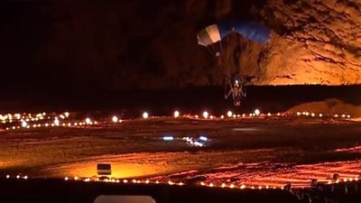 عرض مبهر يزيّن سماء شرم الشيخ أثناء حفل ختام منتدى شباب العالم |فيديو