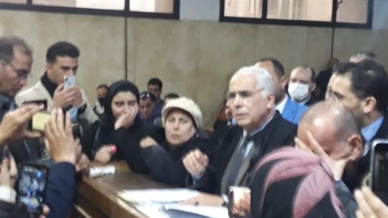 انهيار زوجة المجني