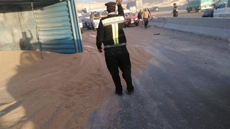 انقلاب سيارة نقل