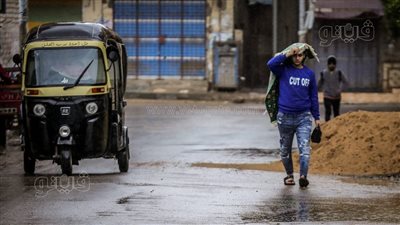 10 صور ترصد هطول الأمطار بالمنوفية