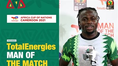 موسيس سيمون أفضل لاعب في مباراة نيجيريا والسودان