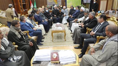 محافظ المنوفية يستقبل أسر ضحايا ومصابي حادث معدية أشمون | صور 