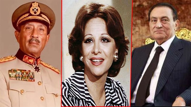 مبارك وفاتن حمامة