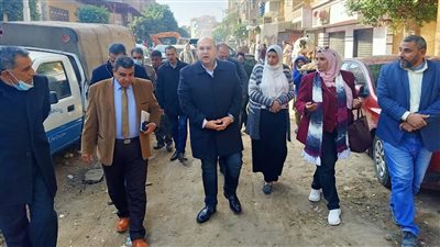نائب محافظ الجيزة يوجه بسرعة الانتهاء من رصف الحوامدية البدرشين | صور
