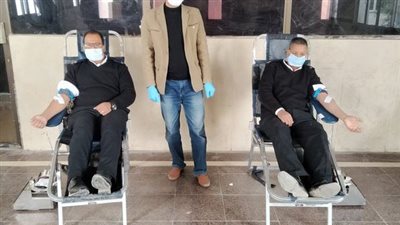 حملة للتبرع بالدم بمديرية أمن الوادى الجديد