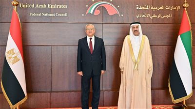 حنفي جبالي يلتقي رئيس المجلس الوطني الاتحادي الإماراتي