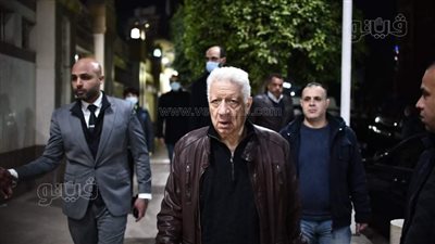 مرتضى منصور وأحمد سليمان والفنان محمد أبو داوود في عزاء شقيق خالد لطيف | صور 