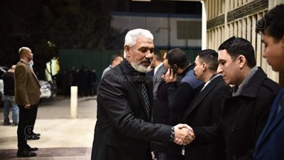 أحمد مجاهد وجمال عبد الحميد وريان ودعبس في عزاء شقيق خالد لطيف| صور 