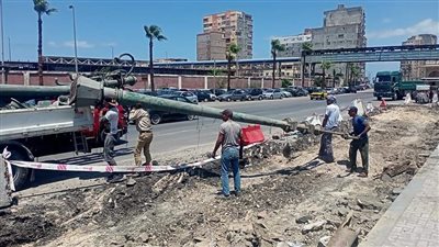 سحب معدات مشروع مثلث الشركات بسبب مدير متابعة بمحافظة الإسكندرية 