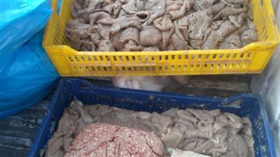 ضبط ٧٥٠ كجم لحوم فاسدة في حملة للطب البيطري بإمبابة
