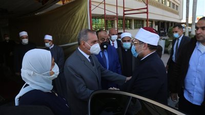 محافظ كفر الشيخ يستقبل وزير الأوقاف لافتتاح مسجد الأنصاري و5 مساجد أخرى|صور